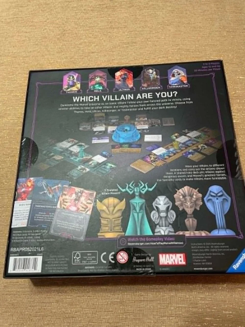 Brand New Marvel Villainous: infinite Power Strategy Game for Ages 12+.